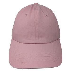 Eckos Slideback Baseball Cap Pink One Size Adjustable Vented Holes Blank